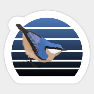 jz.birds Nuthatch Bird Animal Art Sticker